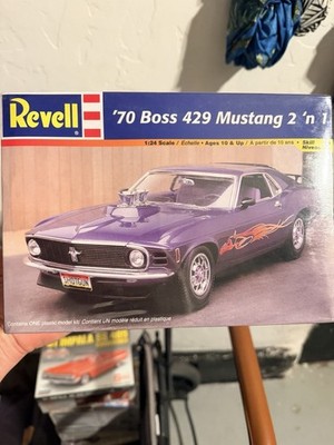 Revell  1970 Ford Boss 429 Mustang 2N1 1/24 Model Sealed