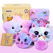 Niskite Cat Lover Gifts For Girls: Themed Gift Set 4 5 6 7 8 9 Pink