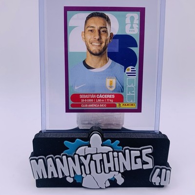 2026 Panini FIFA World Cup Sticker URU 6 Sebastian Caceres PURPLE SSP Uruguay  