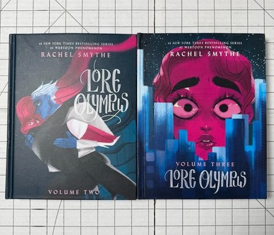 Lore Olympus Vol 2 and 3  by Rachel Smythe Hardcover Graphic Novel Set WEBTOON
