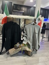 Essentials Men s Hoodie Lot of 2 Pullover Log...