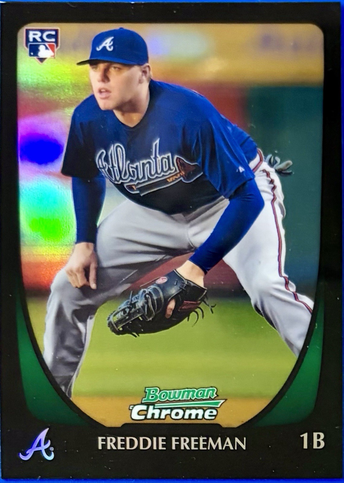 2011 Bowman Chrome Refractor Freddie Freeman #185 Rookie RC Dodgers, Braves