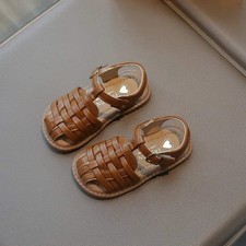 Kids Sandals 2025 Summer Sandals for Boy Fashion Children Cut-Outs Beach Shoes B