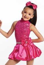 Pre-Owned Costume Large Child Pink Weissman 17143 Jazz Tap Clogging Musical Thea