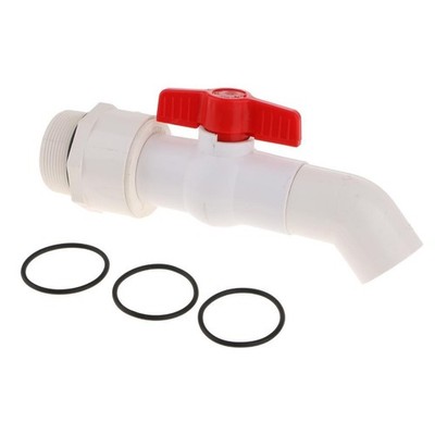 45 Grad upvc Tonne Barrel Ersatz Auslaufhahn für Öl Wasser 40mm Steckdose