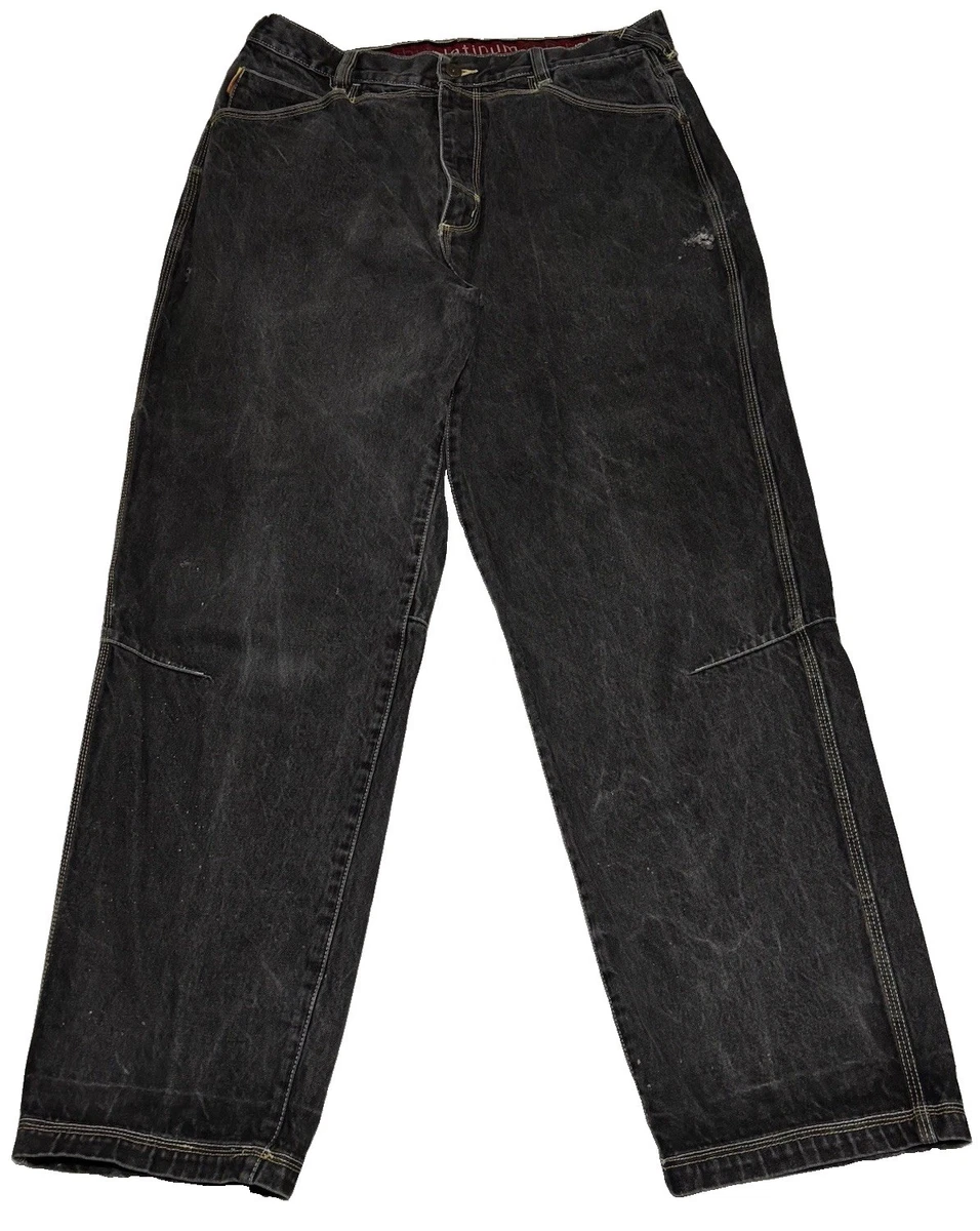 レア 90s FUBU black baggy denim B-boy BIG FUBU Black Jeans for Men for sale | eBay