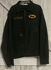Vintage OTIS Elevator Service Riverside Green Work Uniform Jacket 42 Long USA