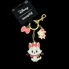 The Aristocats Sassy Chibi Marie Exclusive Disney Loungefly 2-Charm Keychain 