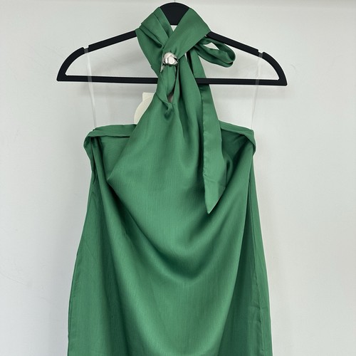 BAOBAB Maxi Dress Medium Green Tea Amorino Gown Embellished Goddess Evening - Picture 4 of 11
