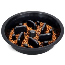 JASGOOD Dog Feeder Slow Eating Pet Bowl for Raised Pet Feeders Preventing Cho...