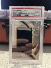 2022 PANINI IMMACULATE COLLECTION  STANDARD JERSEYS DK METKALF 07/10 PSA 8