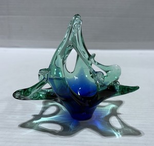アメリカ　 murano ムラノ　イタリア　アンティークガラス　バスケット　器 Murano Glass Basket | eBay