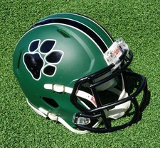 OHIO UNIVERSITY BOBCATS 2025 FOOTBALL MINI HELMET BLACK + WHITE LOGO