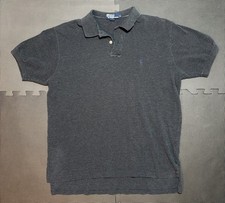 Polo Ralph Lauren Polo Shirt Mens Large Black Classic Fit Pony Logo Vintage Y2K