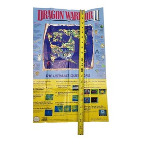 Dragon Warrior 2 II Poster Insert Only (Nintendo NES, 1990) 