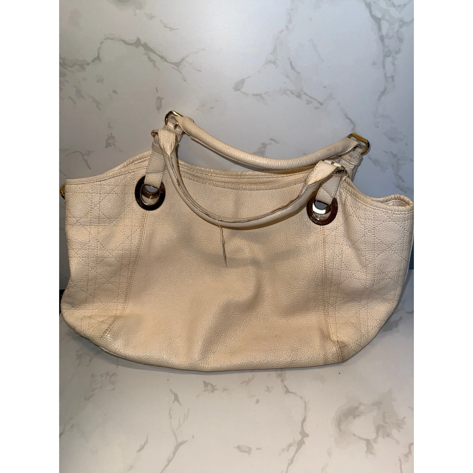 Sac fourre tout en cuir Dior