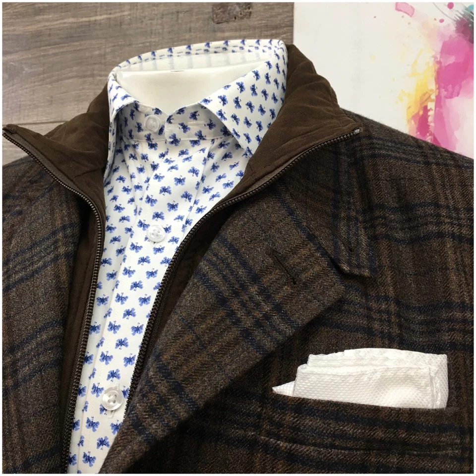 ROBRT STOCK Para Hombres Blazer Acolchado Abrigo Deportivo Chaqueta Informal Talla XLT 46L Traje de Lana Foto 2 de 4