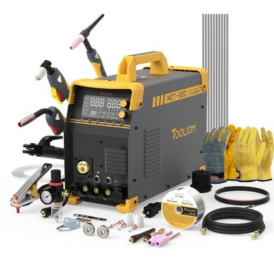 TOOLIOM MIG/TIG/CUT/Stick/Flux MIG/Spool Welder 6 in 1 Multiprocess  (TL-MCT520)