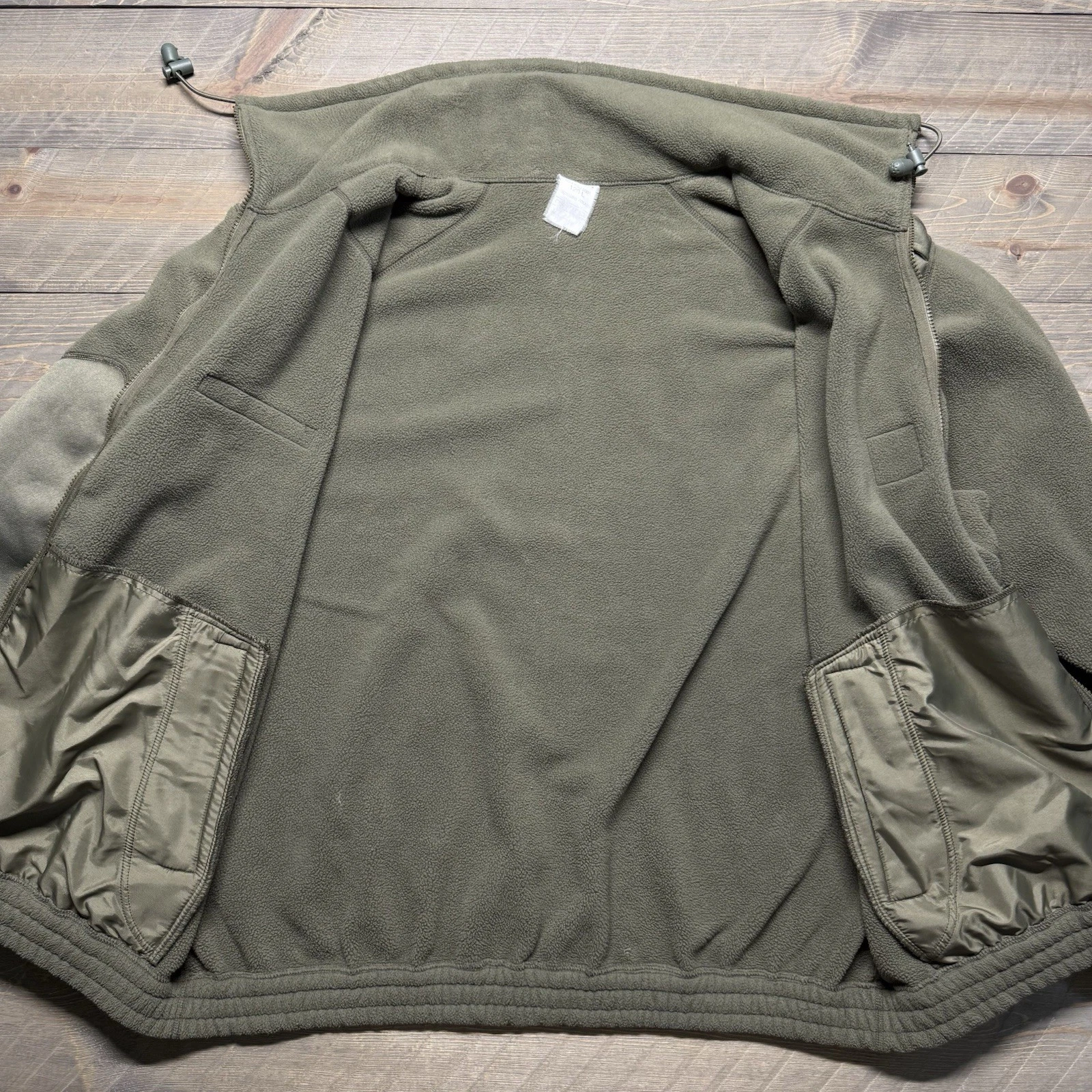 Vtg French Army Fleece Jacket Mens 120L (XXL) Cold Weather Olive Fecsa 2001 - product detail image 11