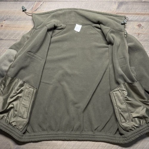 Vtg French Army Fleece Jacket Mens 120L (XXL) Cold Weather Olive Fecsa 2001 image 11
