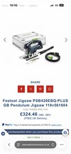 Festool Carvex PSB 420 EBQ-Plus Jigsaw Blade 240V
