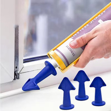 3pcs Caulking Nozzle, Silicone Spreader & Scraper,  Sealant Grout Caulk Tool Kit