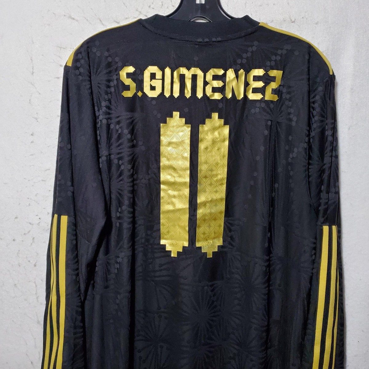 Mexico National Team Jersey Mens XL Black Soccer Adidas S Gimenez 