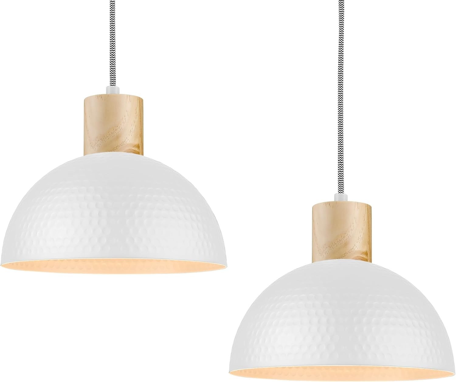 ELYONA 2 Pack Industrial Pendant Lights, 12