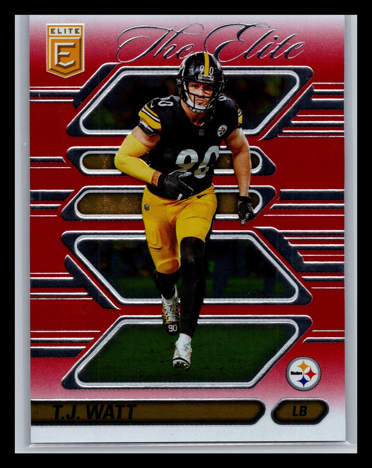 T.J. Watt #8 Football Cards 2024 Panini Donruss Elite The Elite trading card — raw and PSA graded price guide