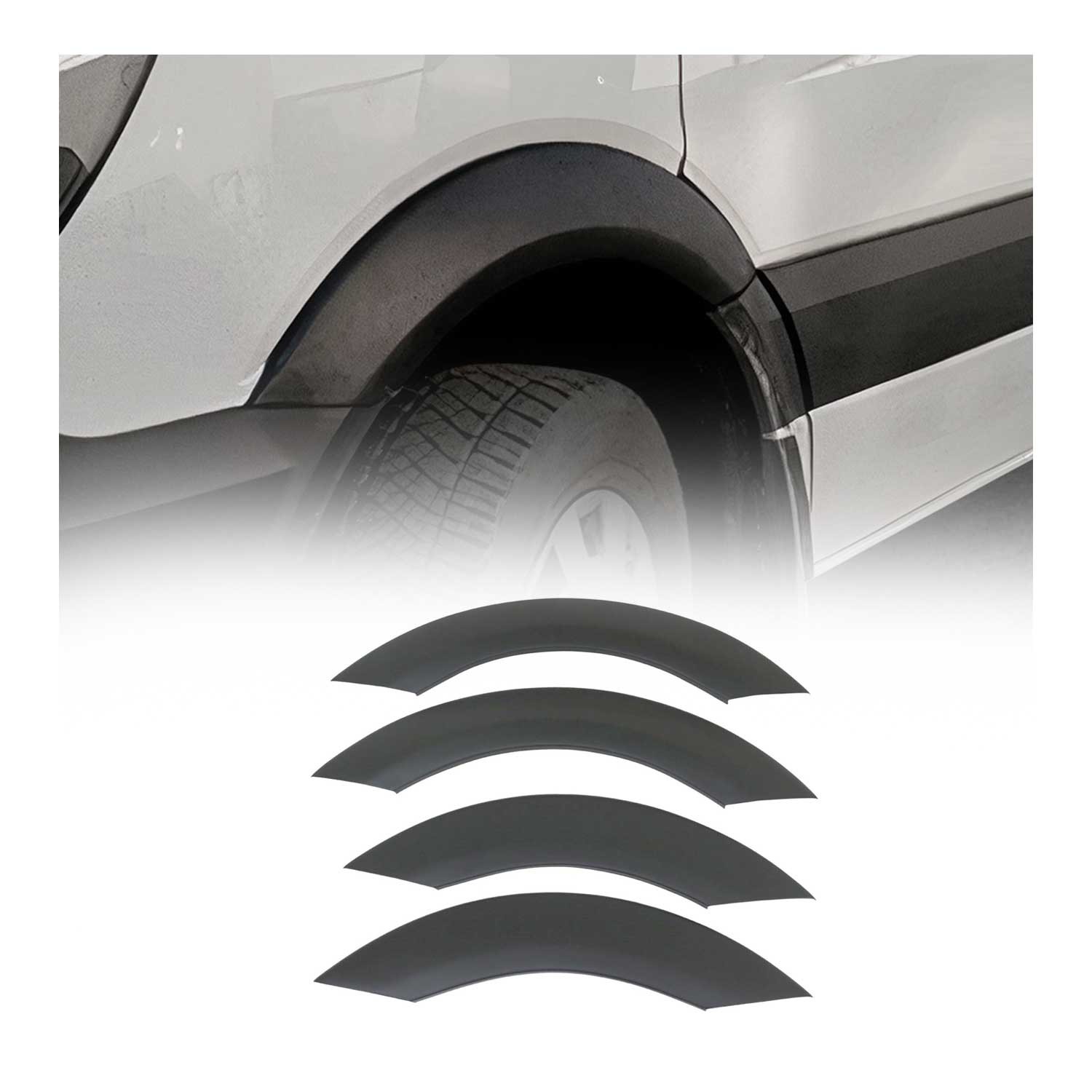 Élargisseurs d'ailes Sprinter W906 kit pare-boue 4 pièces pour carrosserie utilitaire FL