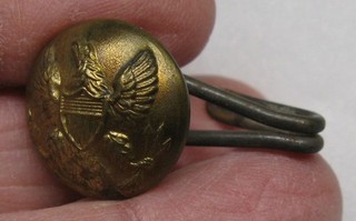 Civil War Eagle Button Eyelet Hook for Poncho Scarce!