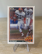 1991 Upper Deck Team MVP Eric Metcalf #455 Cleveland Browns NFL Football Card