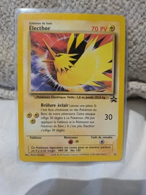 Wizards Pokémon JCC Électhor 23 Promo FR PV 70 De base Attaque 30 1999 - Photo 1/3