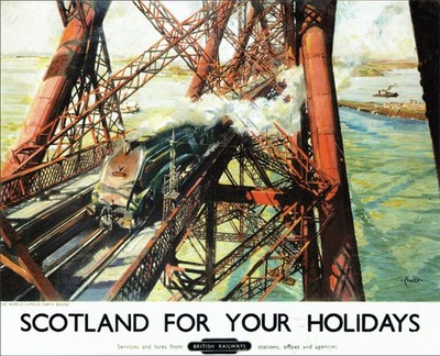 Schottland Eisenbahn Vintage Poster (32) Schottland Feiertage A1-A4 Poster Kunst Gemälde