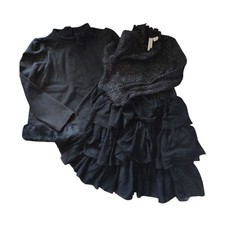 Janie  Jack Holiday Set Black Girls Size 4