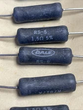 (20) 1.5 Ohm 5 Watt Dale Wirewound Ceramic Power Resistors 5W