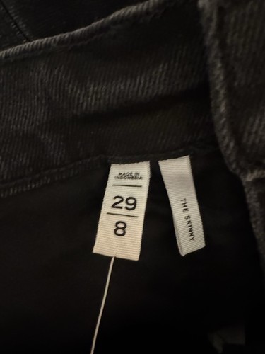 Loft "The Skinny" Neu mit Etikett Größe 8/29 einfarbig schwarz Knopfleiste einfarbig schwarz Jeans - Bild 5 von 6