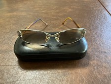 Brighton  Wilson  Sunglasses-silver-tone 1/2 Rim Frame W/Tortoise Temples VGUC