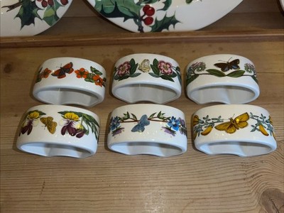 Portmeirion Vintage Botanischer Garten 6er Set Serviettenringe