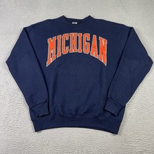 Vintage Galt Sand Sweatshirt Mens XL Michigan Blue Orange Made in USA