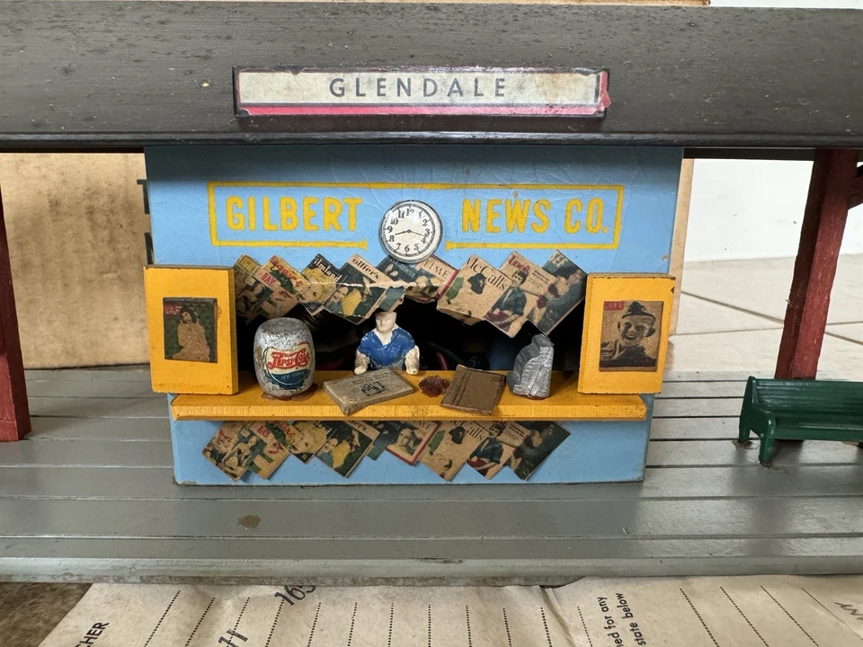 🔵 American Flyer  272 GLENDALE STATION & NEWS STAND Rare RKO  EXC+ COND In OB - Image 2 of 4