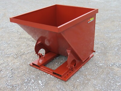2 Cubic Yard Self Dumping Trash Hopper Dumpster Fits Fork Lift Pallet Forks