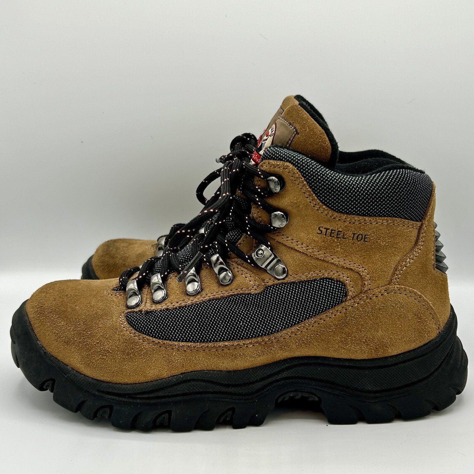 BRAHMA Boots Men’s Brown Suede Work Hiking Steel Toe … Gem