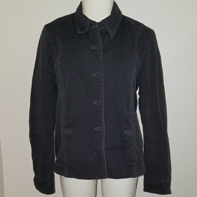eileen fisher black denim jacket