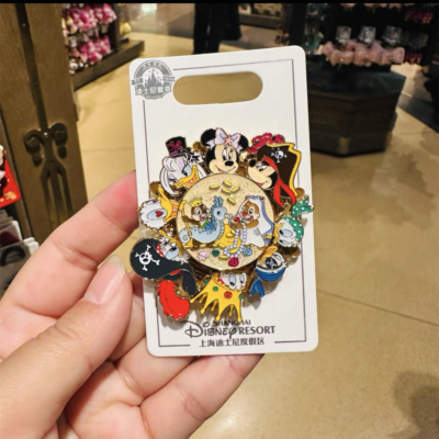 Disney pin spinner 2025 mickey minnie chip dale pirates shanghai