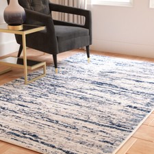 SAFAVIEH Amelia Collection ALA768B Grey / Navy Rug
