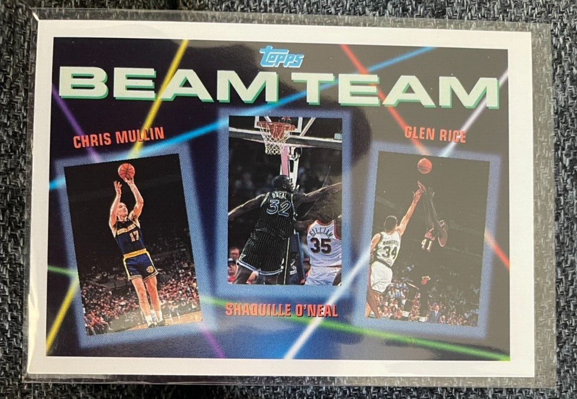 1992-93 Topps Beam Team #7 Chris Mullin Shaquille O'Neal RC ROOKIE Glen Rice