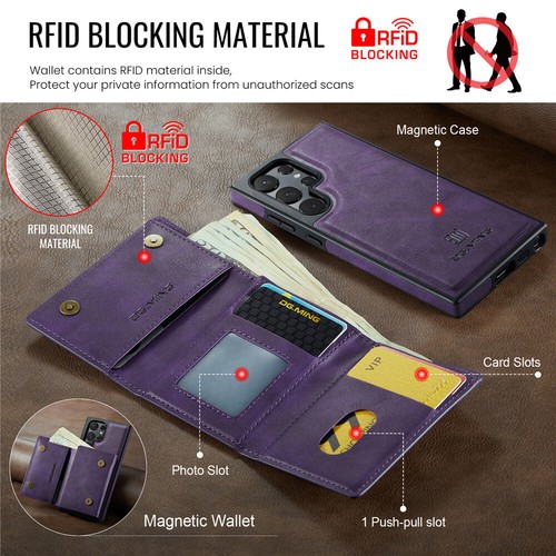 Para Samsung S25 S24 S23 S22 S21 Plus Ultra Extraíble Imán Cartera Funda - Imagen 67 de 74