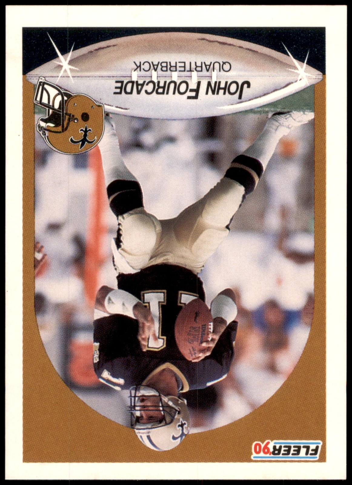 John Fourcade #186 1990 Fleer