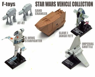 Star wars vehicle collection 7 miniatures model 5 boxes set 1/144
